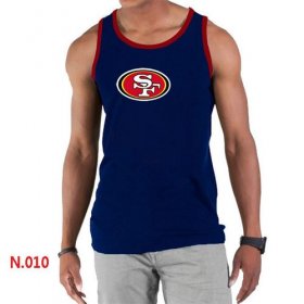 Wholesale Cheap Men\'s Nike NFL San Francisco 49ers Sideline Legend Authentic Logo Tank Top Dark Blue