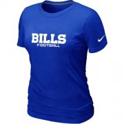 Wholesale Cheap Women's Nike Buffalo Bills Sideline Legend Authentic Font T-Shirt Blue
