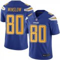 Wholesale Cheap Nike Chargers #80 Kellen Winslow Electric Blue Men's Stitched NFL Limited Rush Jersey