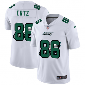Wholesale Cheap Philadelphia Eagles #86 Zach Ertz White Men\'s Nike Team Logo Dual Overlap Limited NFL Jersey