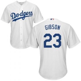 Wholesale Cheap Dodgers #23 Kirk Gibson White Cool Base Stitched Youth MLB Jersey