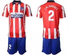 Wholesale Cheap Men 2020-2021 club Atletico Madrid home 2 red Soccer Jerseys