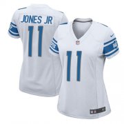 Wholesale Cheap Nike Lions #11 Marvin Jones Jr White Women's Stitched NFL Elite Jersey