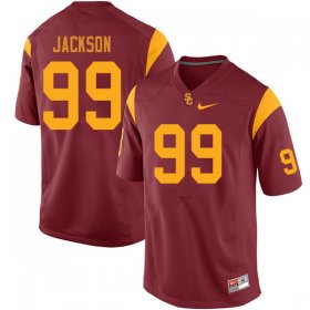Wholesale Cheap Men #99 Drake Jackson USC Trojans College Football Cardinal Jerseys
