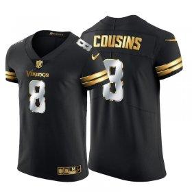 Wholesale Cheap Minnesota Vikings #8 Kirk Cousins Men\'s Nike Black Edition Vapor Untouchable Elite NFL Jersey