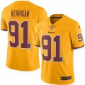 Wholesale Cheap Nike Redskins #91 Ryan Kerrigan Gold Men's Stitched NFL Limited Rush Jersey