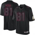 Wholesale Cheap Nike Redskins #81 Art Monk Black Men's Stitched NFL Impact Limited Jersey