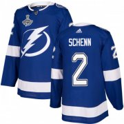 Cheap Adidas Lightning #2 Luke Schenn Blue Home Authentic Youth 2020 Stanley Cup Champions Stitched NHL Jersey