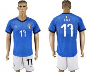 Wholesale Cheap Italy #17 Eder Home Soccer Country Jersey