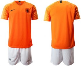 Wholesale Cheap Holland Blank Home Soccer Country Jersey