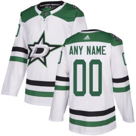 Wholesale Cheap Men\'s Adidas Stars Personalized Authentic White Road NHL Jersey