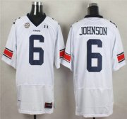 Wholesale Cheap Auburn Tigers #6 Jeremy Johnson White College Football Under Armour Jersey