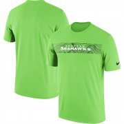 Wholesale Cheap Seattle Seahawks Nike Sideline Seismic Legend Performance T-Shirt Neon Green