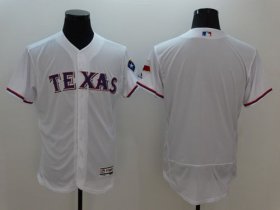 Wholesale Cheap Rangers Blank White Flexbase Authentic Collection Stitched MLB Jersey