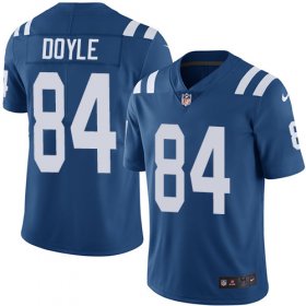 Wholesale Cheap Nike Colts #84 Jack Doyle Royal Blue Team Color Men\'s Stitched NFL Vapor Untouchable Limited Jersey