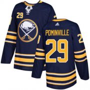 Wholesale Cheap Adidas Sabres #29 Jason Pominville Navy Blue Home Authentic Stitched NHL Jersey