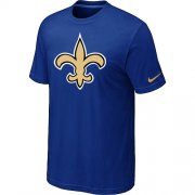 Wholesale Cheap Nike New Orleans Saints Sideline Legend Authentic Logo Dri-FIT NFL T-Shirt Blue