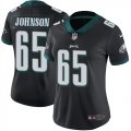 Wholesale Cheap Nike Eagles #65 Lane Johnson Black Alternate Women's Stitched NFL Vapor Untouchable Limited Jersey
