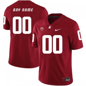 Wholesale Cheap Washington State Cougars Customized Red College Football Jersey