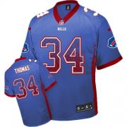 Wholesale Cheap Nike Bills #34 Thurman Thomas Royal Blue Team Color Men's Stitched NFL Elite Drift Fashion Jersey