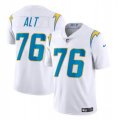 Cheap Youth Los Angeles Chargers #76 Joe Alt White 2024 Draft Vapor Limited Football Stitched Jersey
