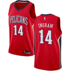 Wholesale Cheap Pelicans #14 Brandon Ingram Red Basketball Swingman Statement Edition Jersey