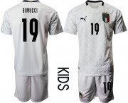 Wholesale Cheap Youth 2021 European Cup Italy away white 19 Soccer Jersey