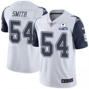 Wholesale Cheap Nike Cowboys #54 Jaylon Smith White Men's Stitched With Established In 1960 Patch NFL Limited Rush Jersey