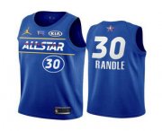 Wholesale Cheap Men's 2021 All-Star #30 Julius Randle Blue Eastern Conference Stitched NBA Jersey