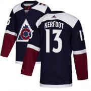 Wholesale Cheap Adidas Avalanche #13 Alexander Kerfoot Navy Alternate Authentic Stitched NHL Jersey