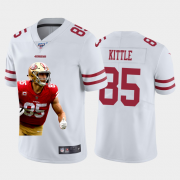 Cheap San Francisco 49ers #85 George Kittle Nike Team Hero Vapor Limited NFL 100 Jersey White