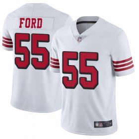 Wholesale Cheap Nike 49ers #55 Dee Ford White Rush Men\'s Stitched NFL Vapor Untouchable Limited Jersey