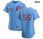 Wholesale Cheap Philadelphia Phillies 56 Zach Eflin Men Nike Light Blue Alternate 2020 Authentic Player MLB Jersey