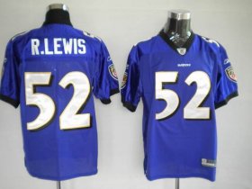 Wholesale Cheap Ravens #52 Ray Lewis Purple Stitched NFL Jersey