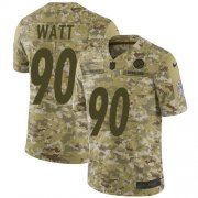 Wholesale Cheap Nike Steelers #90 T. J. Watt Camo Youth Stitched NFL Limited 2018 Salute to Service Jersey