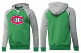 Wholesale Cheap Montreal Canadiens Pullover Hoodie Green & Grey