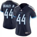 Wholesale Cheap Nike Titans #44 Vic Beasley Jr Navy Blue Team Color Women's Stitched NFL Vapor Untouchable Limited Jersey