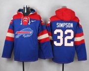 Wholesale Cheap Nike Bills #32 O. J. Simpson Royal Blue Player Pullover NFL Hoodie
