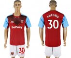 Wholesale Cheap West Ham United #30 Antonio Home Soccer Club Jersey