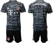 Wholesale Cheap Bayern Munchen Blank Black Goalkeeper Soccer Club Jersey