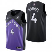 Wholesale Cheap Men's Toronto Raptors #4 Scottie Barnes Earned Edition Black Jersey