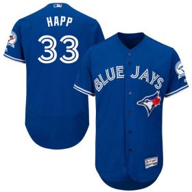 Wholesale Cheap Blue Jays #33 J.A. Happ Blue Flexbase Authentic Collection Stitched MLB Jersey