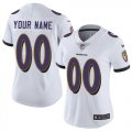 Wholesale Cheap Nike Baltimore Ravens Customized White Stitched Vapor Untouchable Limited Women's NFL Jersey