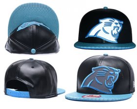 Wholesale Cheap NFL Carolina Panthers Team Logo Black Reflective Adjustable Hat A102