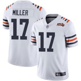 Wholesale Cheap Nike Bears #17 Anthony Miller White Alternate Men\'s Stitched NFL Vapor Untouchable Limited 100th Season Jersey
