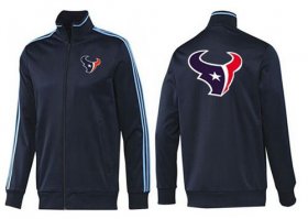 Wholesale Cheap NFL Houston Texans Team Logo Jacket Dark Blue_2