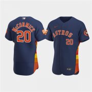 Wholesale Cheap Men's Houston Astros #20 Chas McCormick Navy 60th Anniversary Flex Base Stitched Baseball Jersey