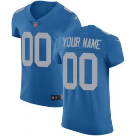 Wholesale Cheap Nike Detroit Lions Customized Blue Alternate Stitched Vapor Untouchable Elite Men\'s NFL Jersey