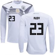 Wholesale Cheap Germany #23 Rudy White Home Long Sleeves Soccer Country Jersey