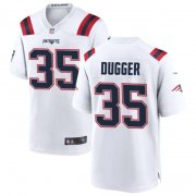Wholesale Cheap Men's New England Patriots #35 Kyle Dugger White 2020 NEW Vapor Untouchable Stitched NFL Nike Limited